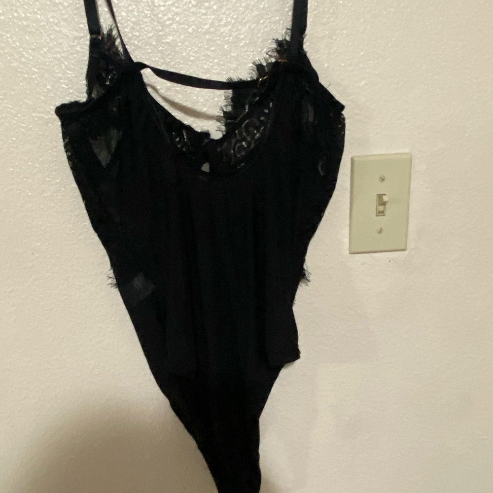 Black Lace Bodysuit - Picture 2 of 4